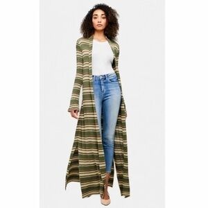 L’Agence Marja Duster Cardigan in Color: Beetle